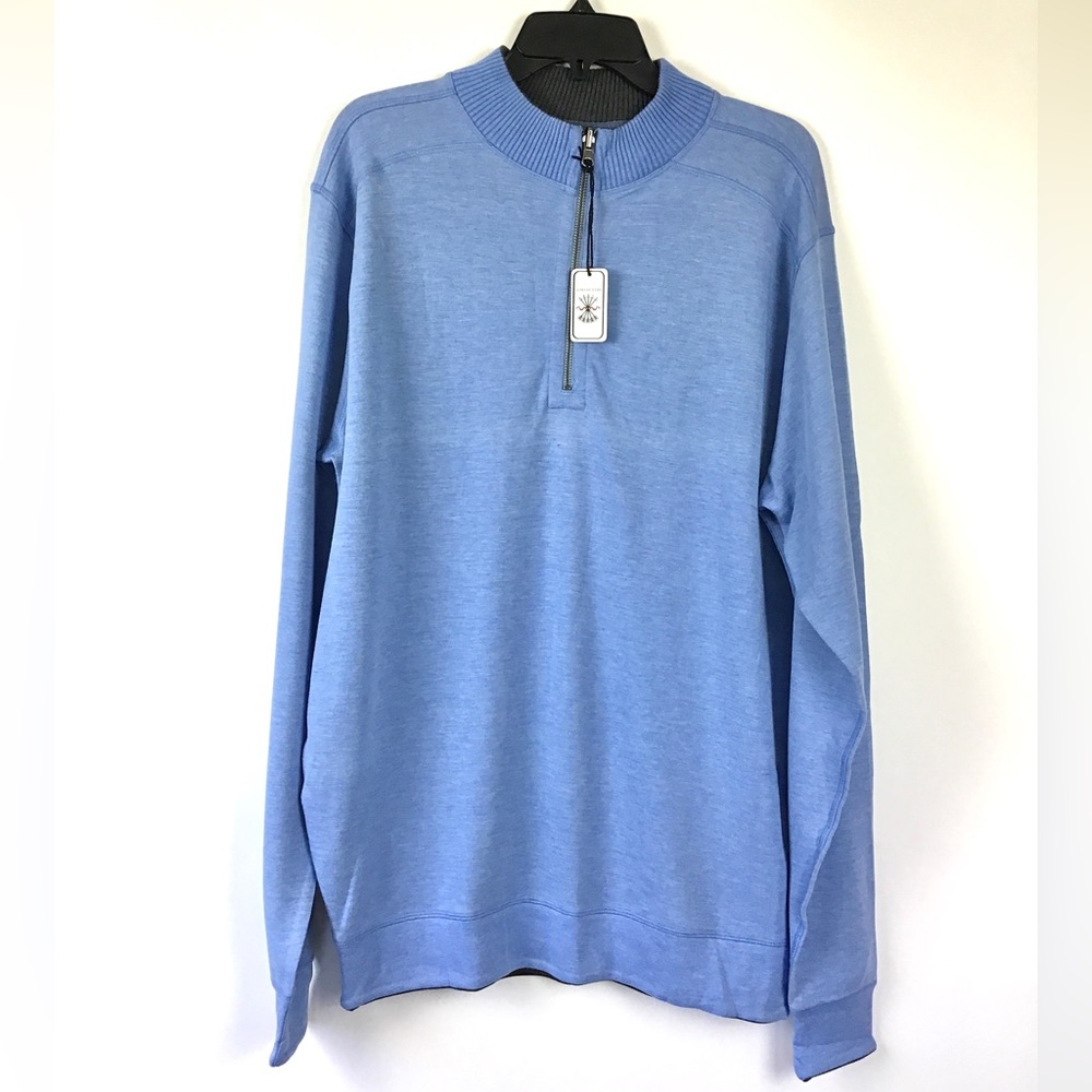Low Country Men Reversible Sweater Blue/Gray Size L